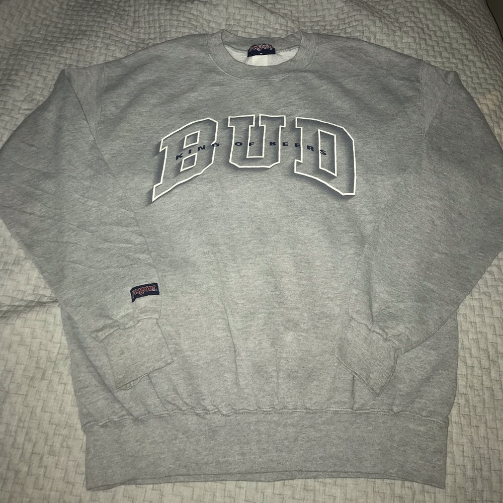 Vintage Bud “King of Beers” Budweiser Crewneck Sweatshirt on JanSport Tag Size M